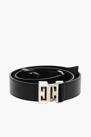 Cintura RELEASE BUCKLE in Pelle Goffrata Monogram 25mm