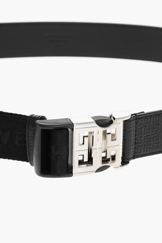 Cintura RELEASE BUCKLE in Pelle Goffrata Monogram 25mm