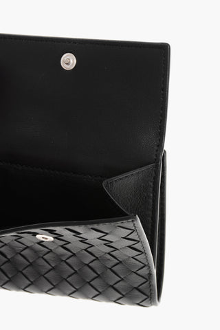 Woven Leather Bifold Wallet