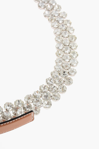 Leather Belt with Jewelry Detail 30mm