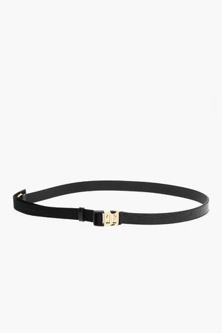 Embossed Leather RELEASE BUCKLE Belt with Crocodile Effect 25mm