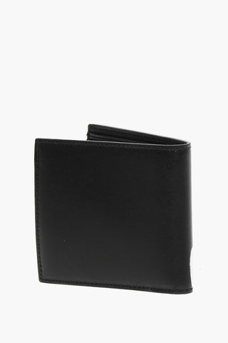 Leather Bifold Wallet with Printed Logo
