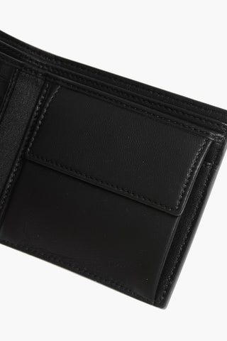 Leather Bifold Wallet with Printed Logo