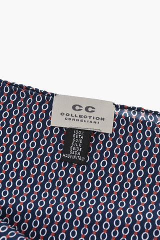 CC COLLECTION Fazzoletto da Taschino in Seta con Papillon