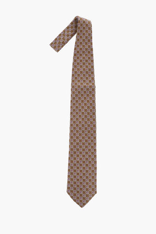 Geometrical Patterned Silk Tie