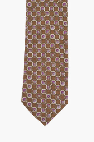 Geometrical Patterned Silk Tie