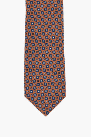 Geometric Patterned Silk Tie