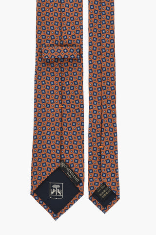 Geometric Patterned Silk Tie