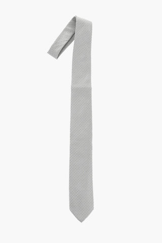 Solid Color Silk Tie with Pocket Square