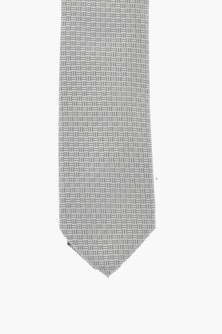 Solid Color Silk Tie with Pocket Square