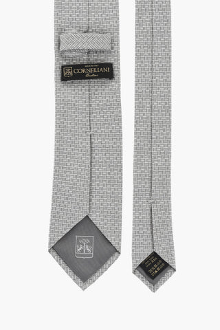 Solid Color Silk Tie with Pocket Square