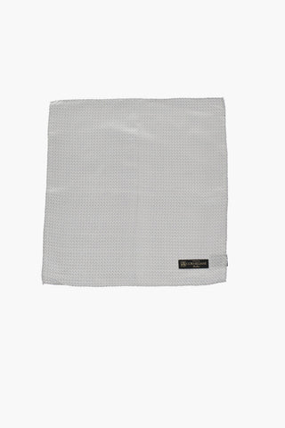 Solid Color Silk Tie with Pocket Square