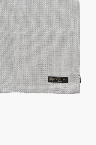 Solid Color Silk Tie with Pocket Square