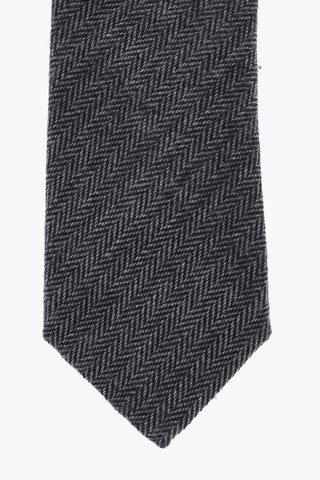 Cravatta Plain Herringbone Bicolore 