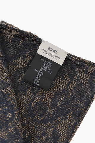 CC COLLECTION Patterned Cotton and Silk Pocket Square