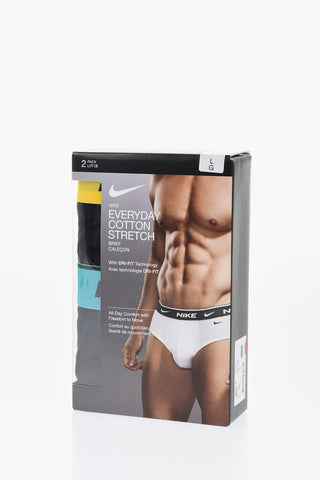 Set mit 2 Slips aus Stretch-Baumwolle mit Logobund