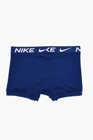 Set 3 Paia di Boxer a Tinta Unita con Ricamo Logo