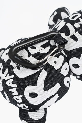Printed Denim D2 POP 80'S Teddy Bear Keyring