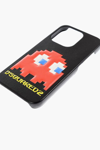 PAC-MAN Solid-Color Cover for iPhone 14 PRO with Embossed Detail