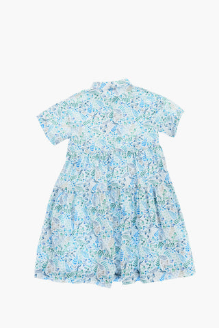 Floral- Printed Flared Shirt Dress