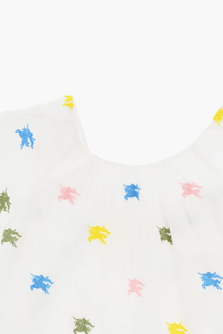 Vestito DANALEE Svasato con Ricamo Monogram All-Over