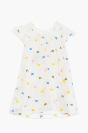 Vestito DANALEE Svasato con Ricamo Monogram All-Over