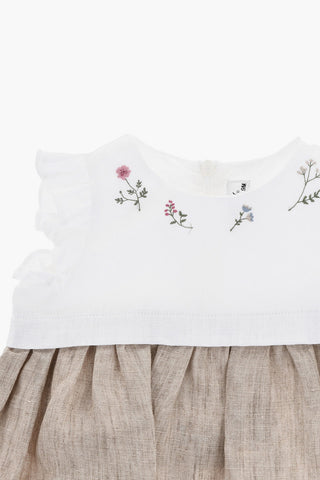 Flared Dress with Embroidery