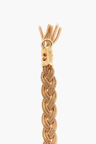 Bracciale in Argento Effetto Dorato con Dettaglio Frange