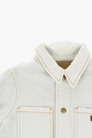 데님 오버셔츠 더블 포켓