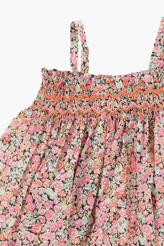 Ausgestelltes Kleid mit Blumenmuster