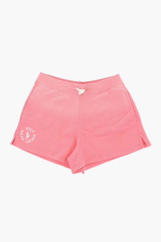 Solid Color Brushed Cotton Shorts with 2 Pockets