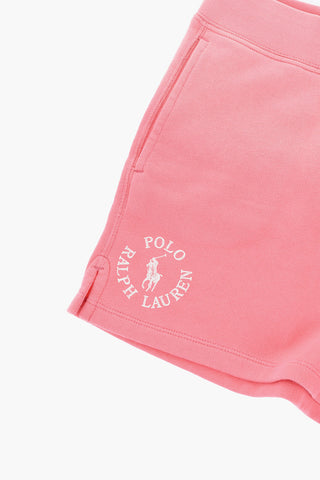 Solid Color Brushed Cotton Shorts with 2 Pockets