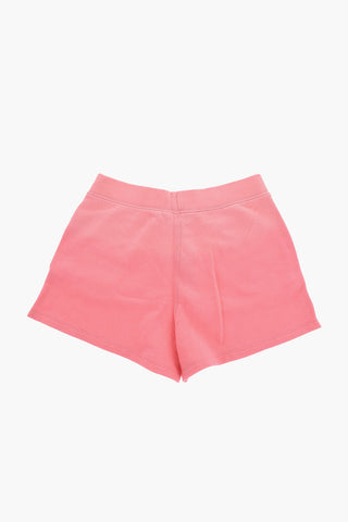 Solid Color Brushed Cotton Shorts with 2 Pockets