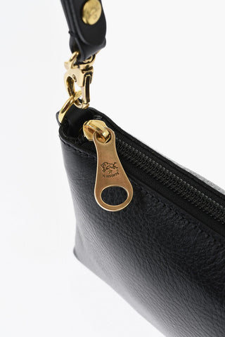 무지 엠보 가죽 숄더백