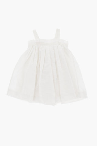 Cotton-Blend Flared Dress with Bloomer