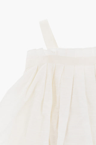 Cotton-Blend Flared Dress with Bloomer