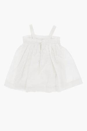 Cotton-Blend Flared Dress with Bloomer