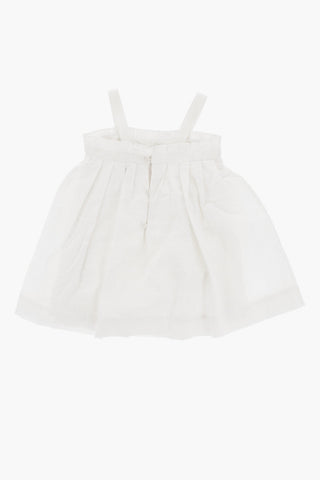 Cotton-Blend Flared Dress with Bloomer