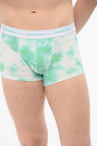 Boxer In Cotone Con Stampa Tie Dye