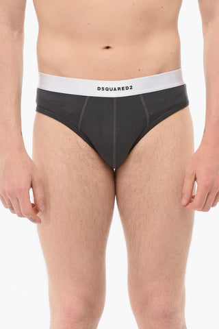 Cotton Slip With Logoed Waistband