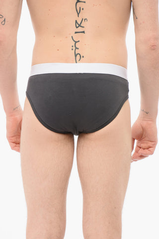 Cotton Slip With Logoed Waistband