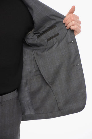 CC COLLECTION District Check RIGHT Virgin Wool Suit