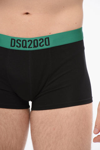 Cotton DSQ2 Boxer With Logoed Waistband