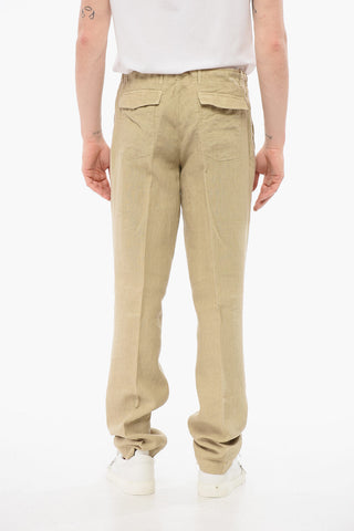 ID Pantaloni Chino in Lino con Coulisse