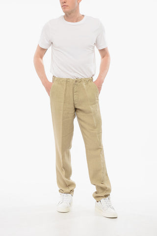 ID Pantaloni Chino in Lino con Coulisse