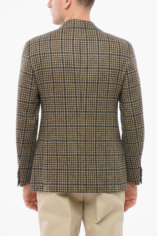 CC COLLECTION Einreihiger Blazer REFINED aus Wolle mit Pied-de-Poule-Muster