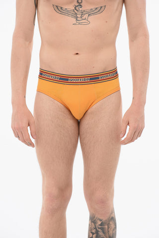 Slip In Cotone Con Banda A Righe