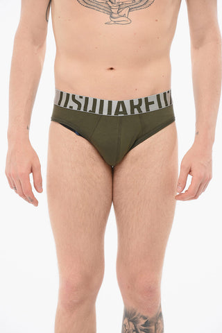 Cotton Slip With Logoed Waistband