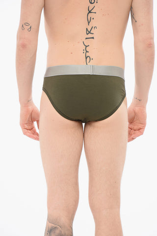 Cotton Slip With Logoed Waistband