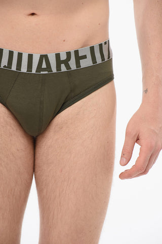 Cotton Slip With Logoed Waistband